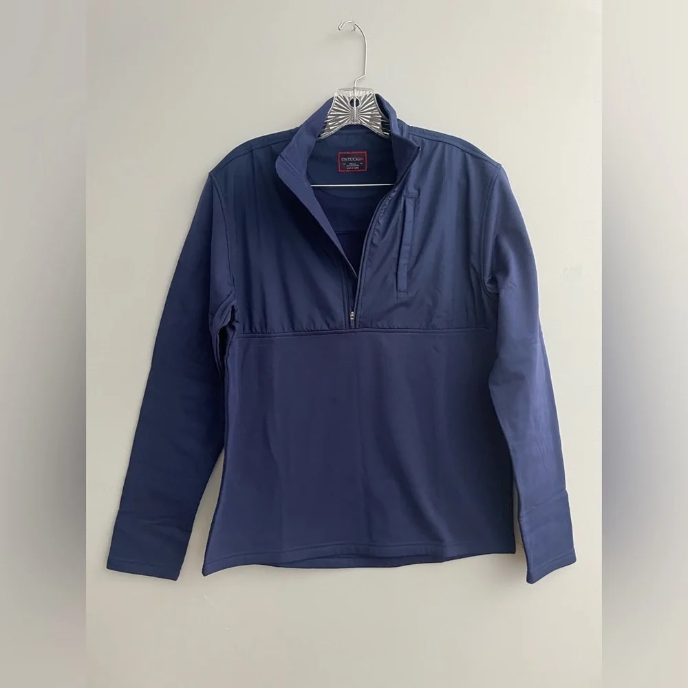UNTUCKit Women's Ristow Medieval Blue Small 1/2 Zip Fleece Pullover Jacket NWT - Picture 5 of 16